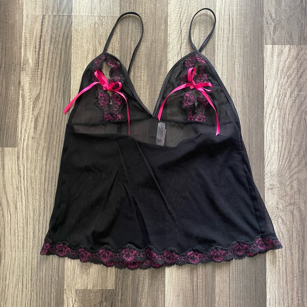 Vintage Victoria Secret mesh v-neck cami top